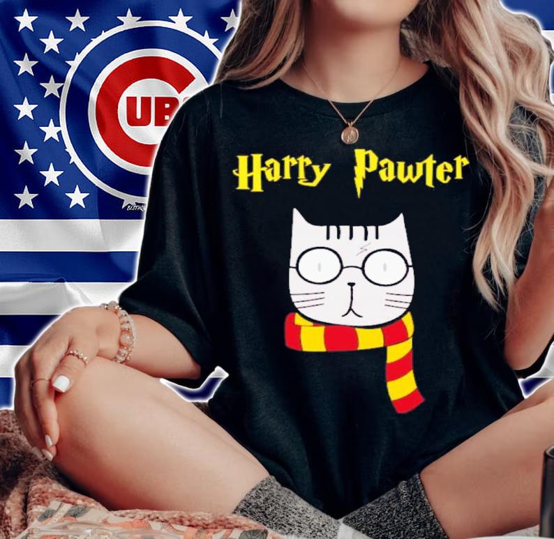 Harry Potter Cat Harry Pawter Shirt t-shirt woman shirt