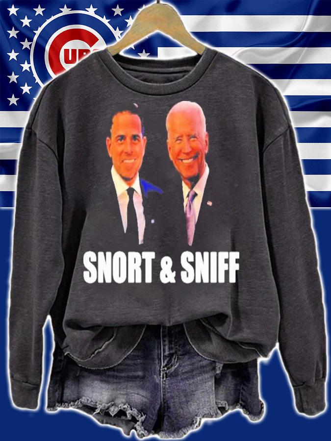 Joe Biden And Ron Desantis Snort And Sniff Shirt t-shirt sweatshirt