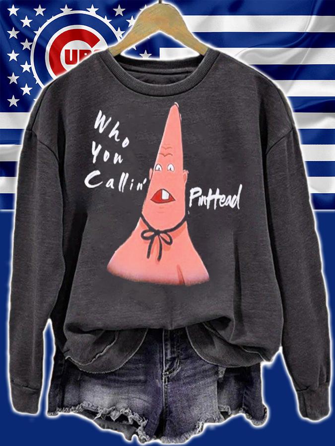 Patrick Star Pinhead Nose Who You Callin' Pinhead Shirt t-shirt sweatshirt