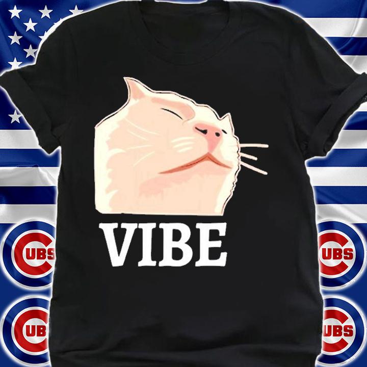 Vibing Or Vibe Cat Emote Dank Meme Catjam Design T-Shirt t-shirt shirt