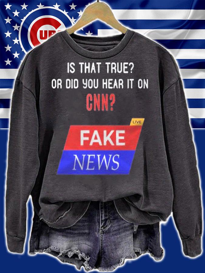Funny Anti Biden Conservative Fake News Shirt sweatshirt