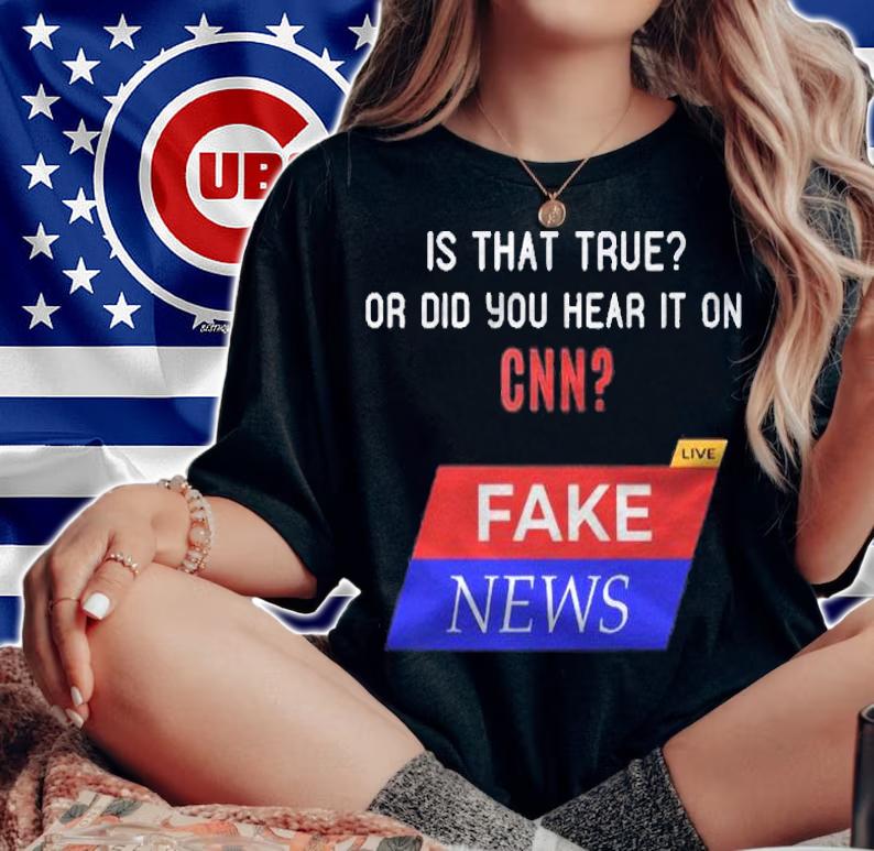 Funny Anti Biden Conservative Fake News Shirt woman shirt