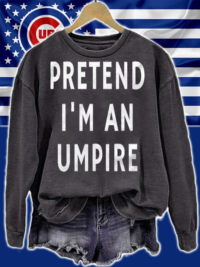 Funny Lazy Halloween Pretend Im An Umpire Gift Women Men Shirt