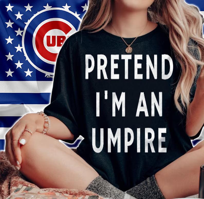 Funny Lazy Halloween Pretend Im An Umpire Gift Women Men Shirt