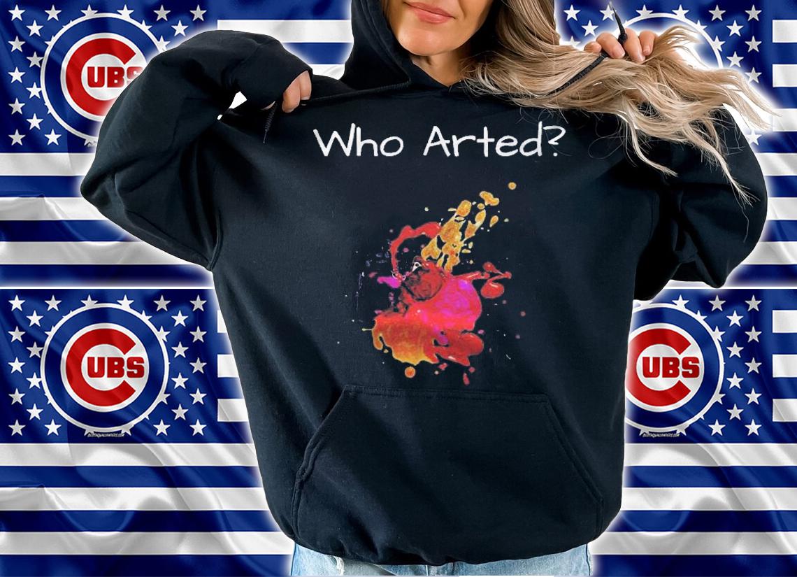 Funny Who Arted Artist Paint Splash Shirt