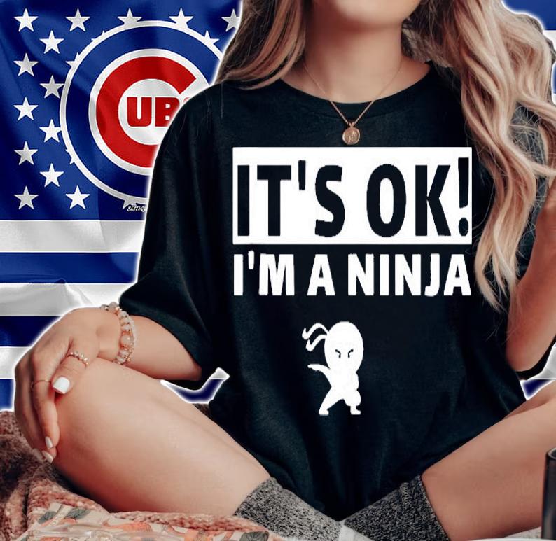 Its Ok Im A Ninja Perfect Ninja Fighting For Kids & Adults T-Shirt woman shirt