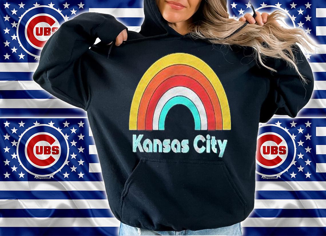 Kansas City Retro Style Rainbow Shirt hoodie