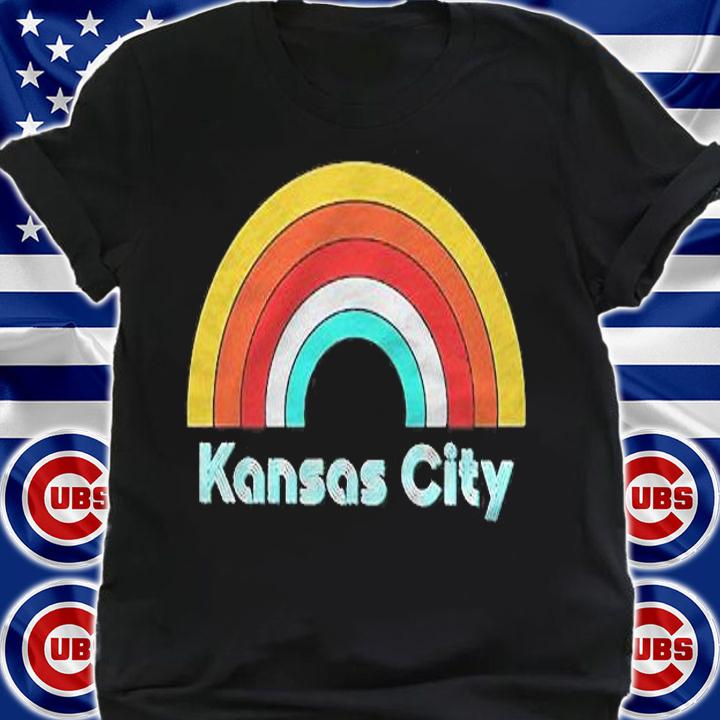 Kansas City Retro Style Rainbow Shirt shirt