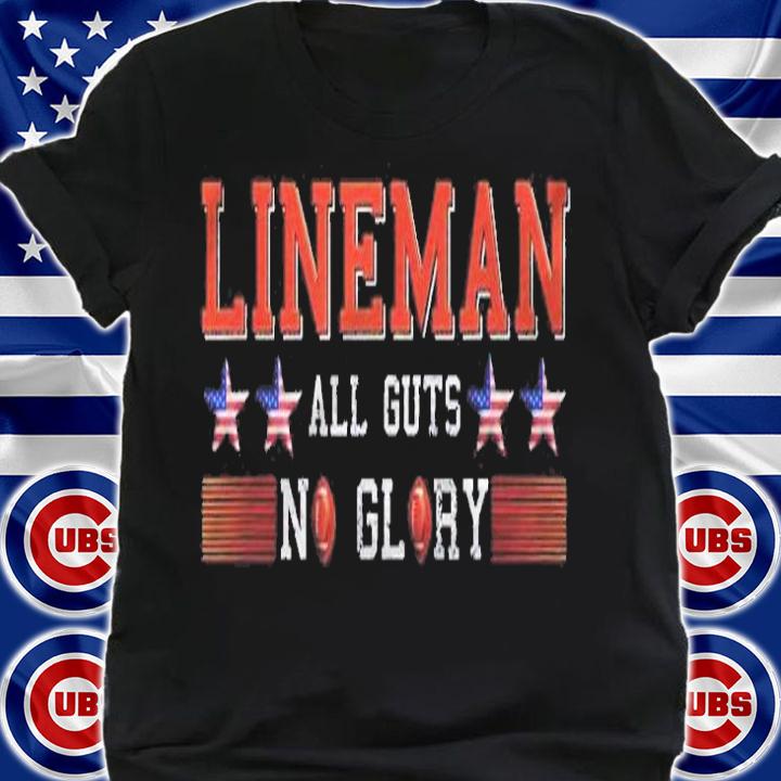Lineman American Football Linemen All Guts No Glory Shirt shirt