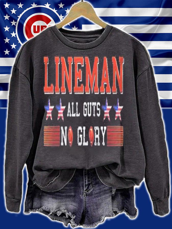 Lineman American Football Linemen All Guts No Glory Shirt sweatshirt