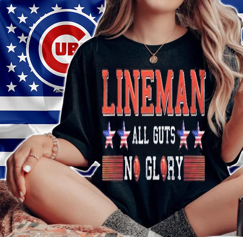 Lineman American Football Linemen All Guts No Glory Shirt woman shirt