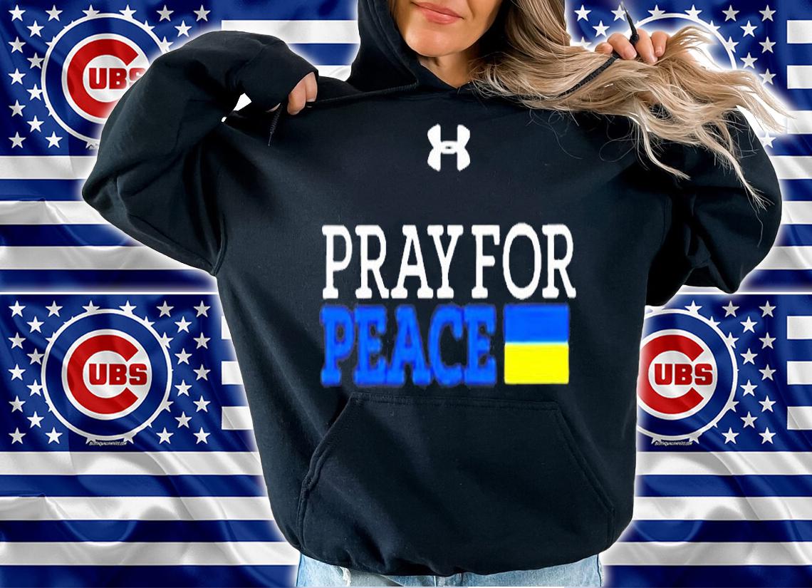 Notre Dame Pray For Peace Ukraine Black T-Shirt