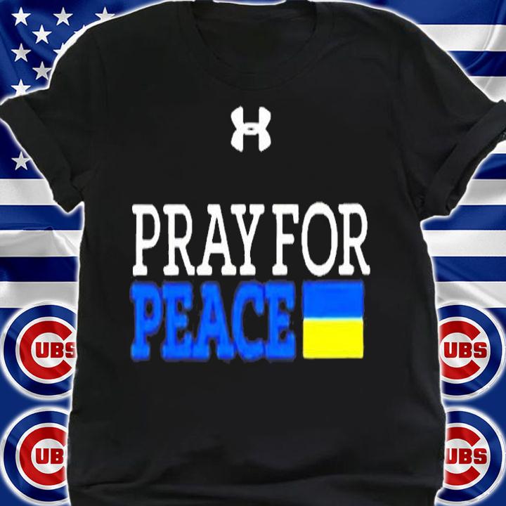 Notre Dame Pray For Peace Ukraine Black T-Shirt