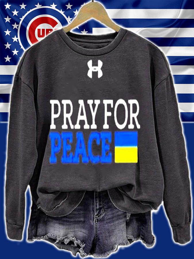 Notre Dame Pray For Peace Ukraine Black T-Shirt