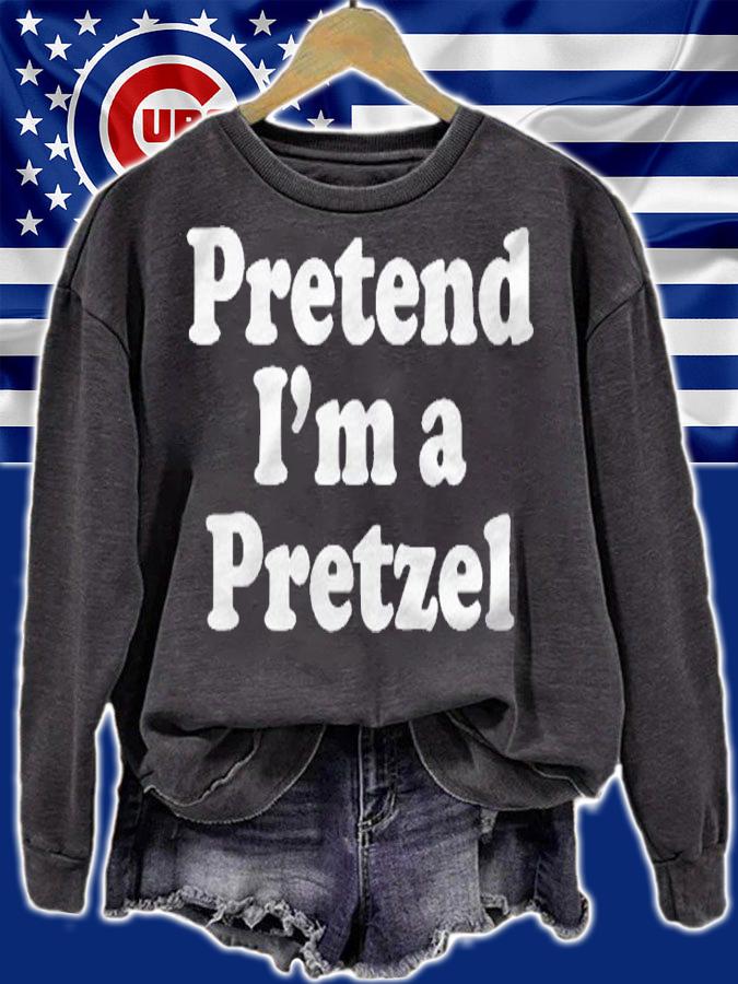 Pretend Im A Pretzel Funny Lazy Easy Halloween Costume Shirt sweatshirt