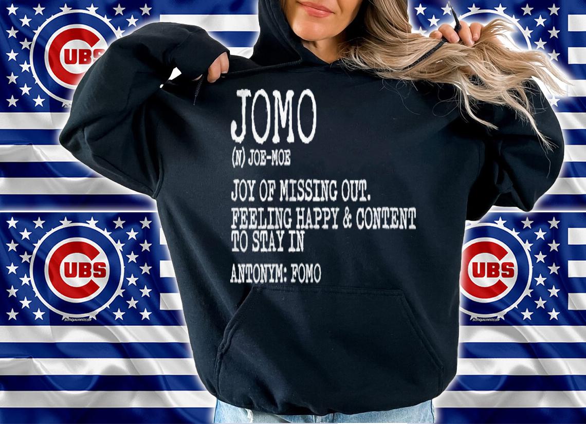 Womens Jomo The Joy Of Missing Out Fun Happy Content Gift T-shirt