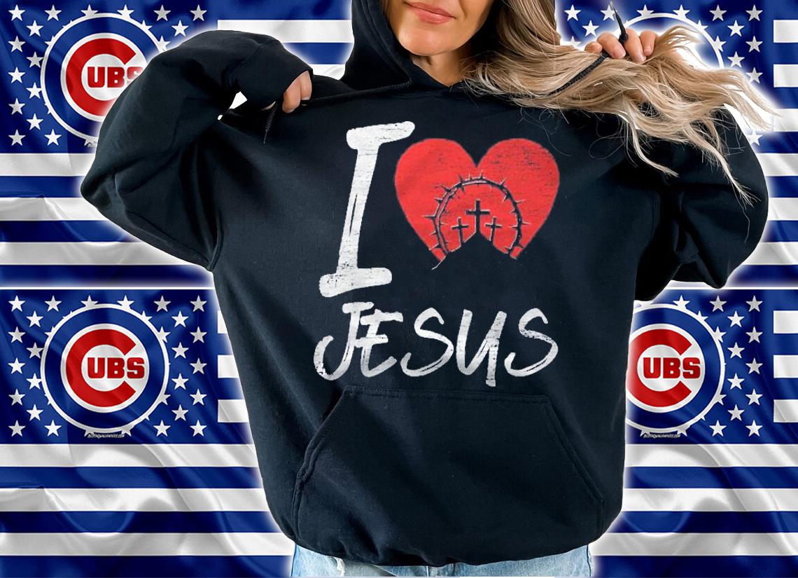 I Heart Jesus Crown Of Thorns Shirt hoodie