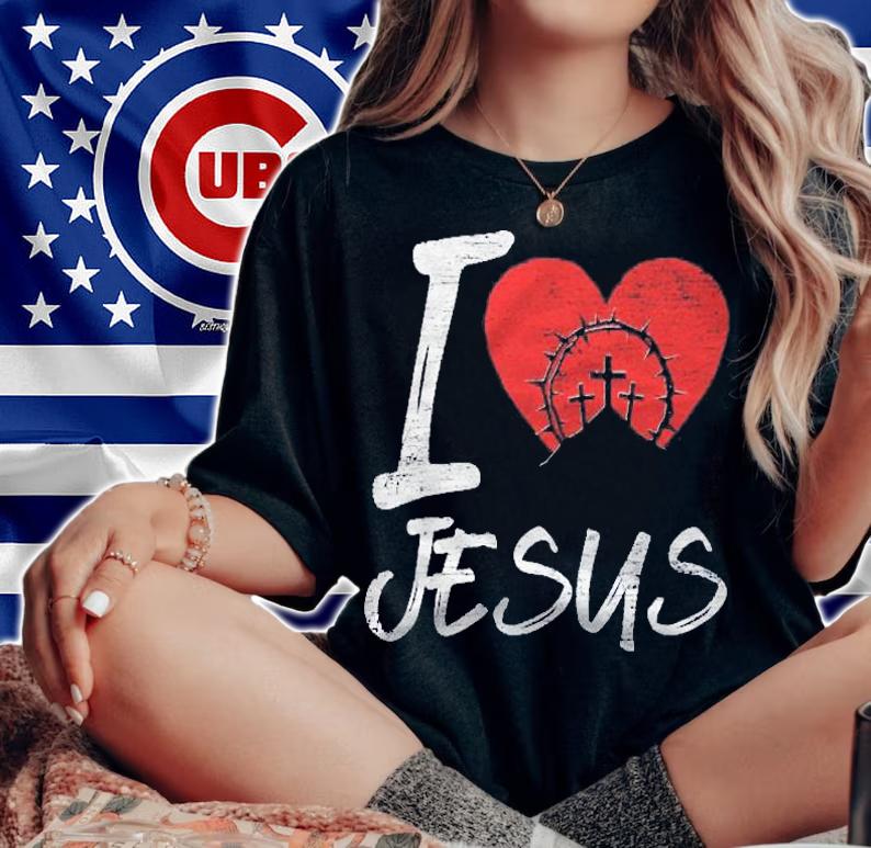 I Heart Jesus Crown Of Thorns Shirt woman shirt