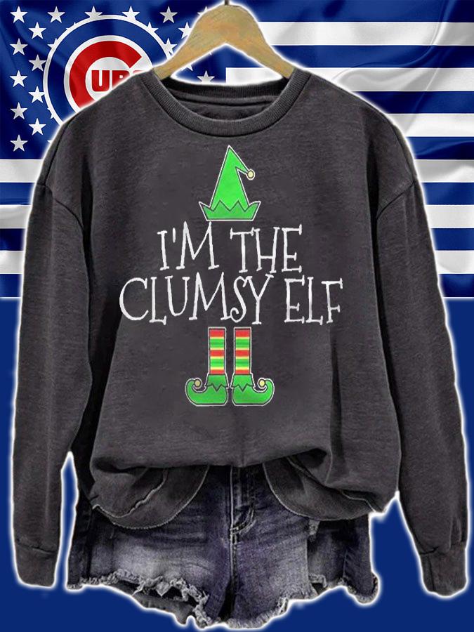 Im The Clumsy Elf Matching Family Group Christmas Shirt sweatshirt