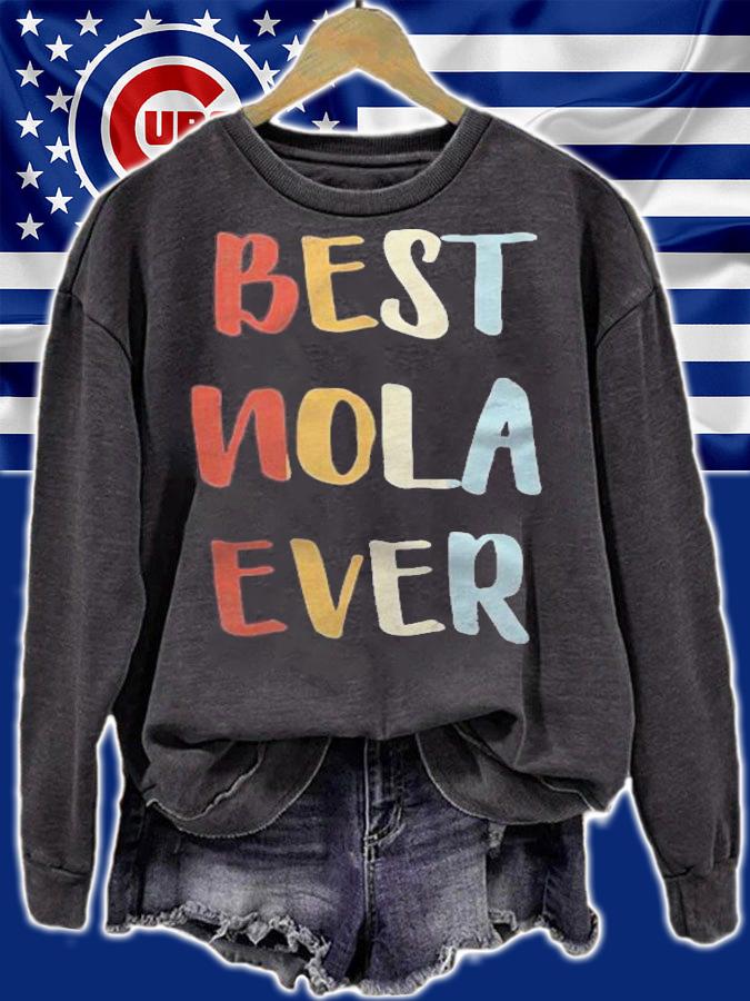 Womens Best Nola Ever Retro Vintage First Name Gift T-shirt