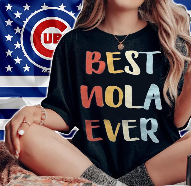 Womens Best Nola Ever Retro Vintage First Name Gift T-shirt