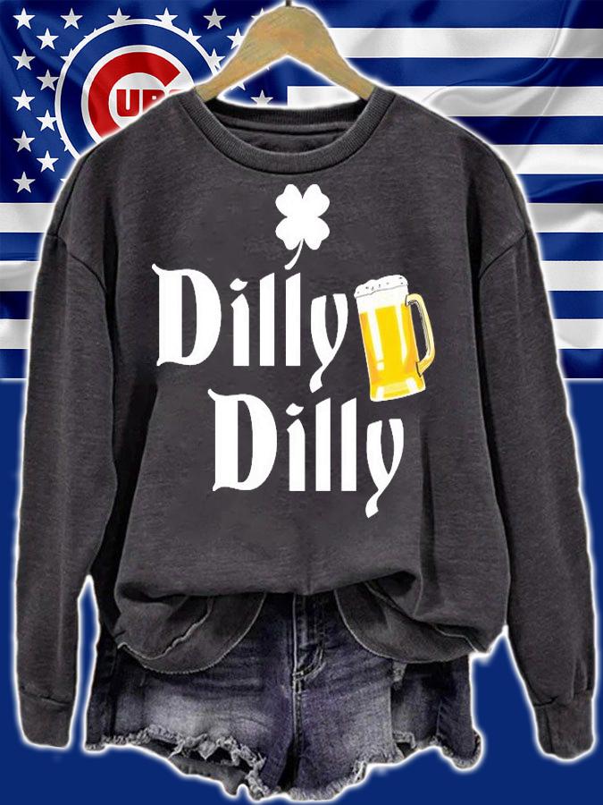 Dilly Dilly St. Patrick's Day Beer Mug Clover T-Shirt sweatshirt