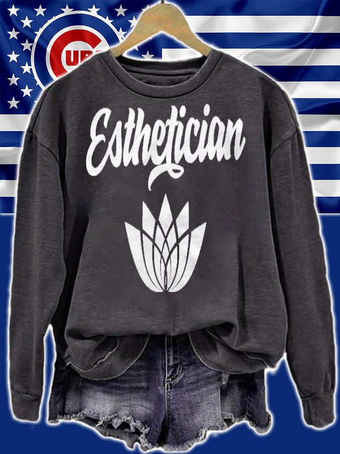 Estheticians Professional Team Facialist Lotus Flower Shirt sweatshirt