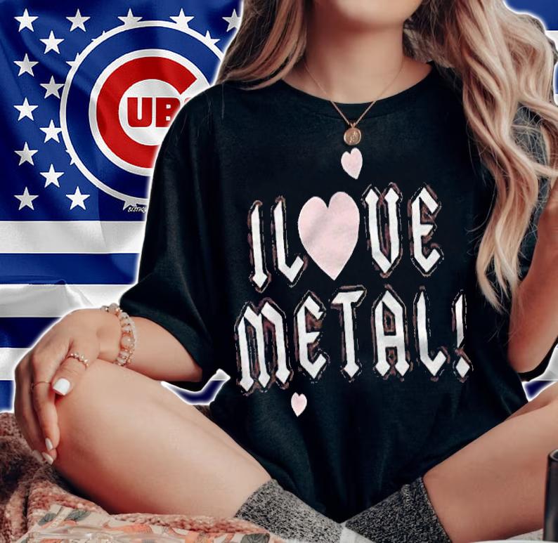 Megan Fox I love Metal T-shirt woman shirt