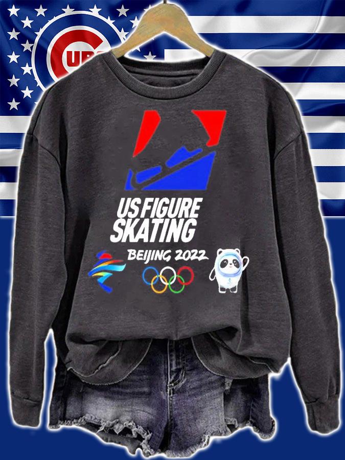 Us Usa Figure Skating Team Winter Olympic 2022 T-Shirt sweatshirt
