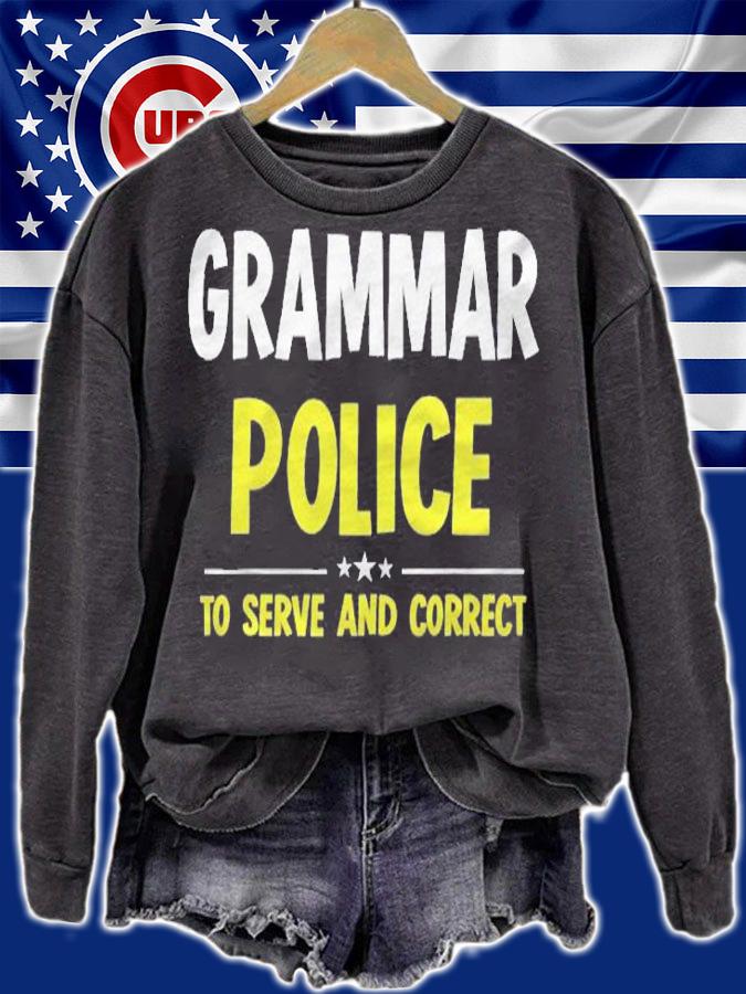 Grammar Police Women And Kids Funny Costume Idea shirt