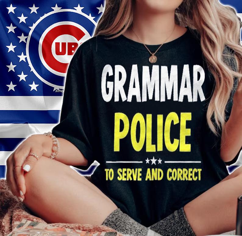 Grammar Police Women And Kids Funny Costume Idea shirt