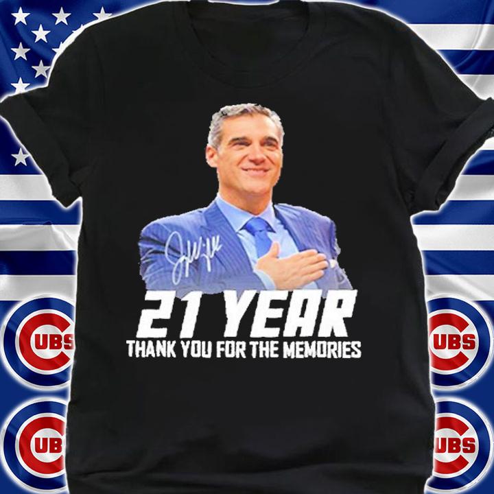 Jay Wright Retirement After 21 Year Career Thank You For The Memories Signature T-Shirt shirt