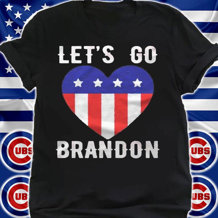 Lets Go Brandon Love Heart Us Flag Funny Gift Idea 80S 2024 Ver2 Shirt shirt