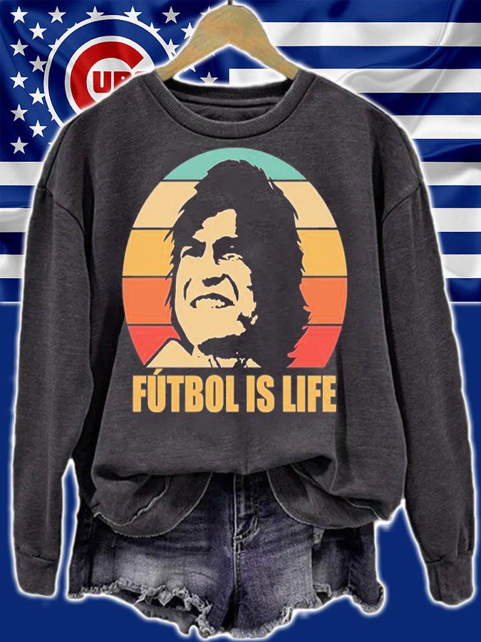 Retro Vintage Futbol Is Life T-Shirt
