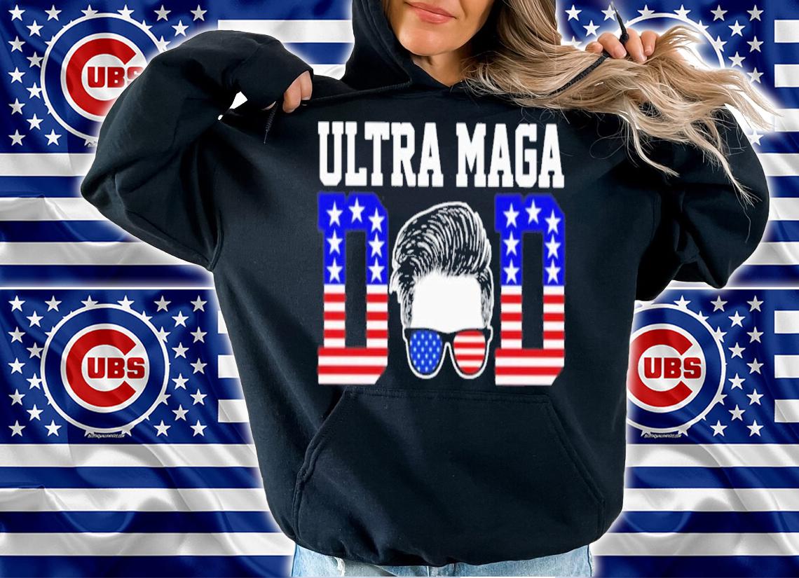 Ultra MAGA Dad America Flag Shirt