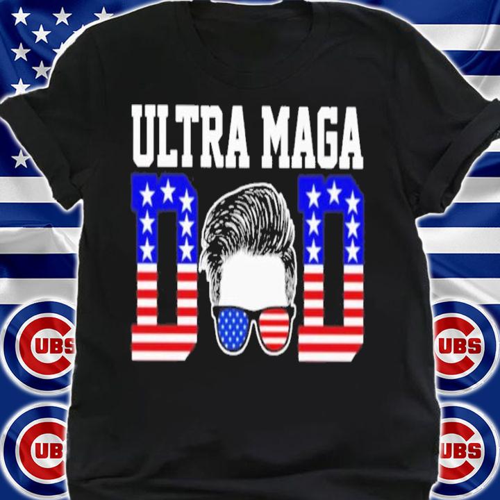 Ultra MAGA Dad America Flag Shirt