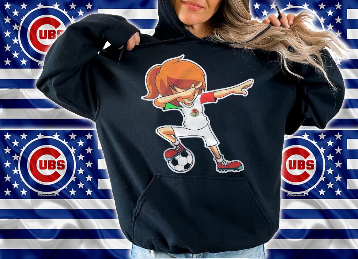 Dabbing Soccer Girl Mexico Jersey Mexican Kids Dab Gifts Shirt
