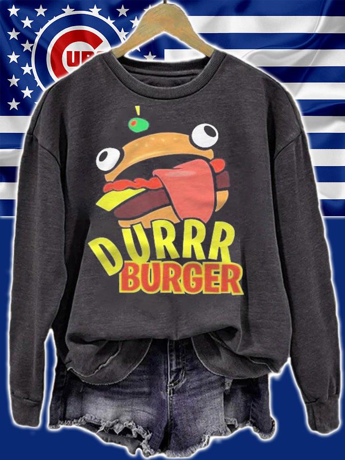 Fortnite Durr Burger Funny Pattern Xbox Ps4 Gaming Victory Royale Shirt sweatshirt