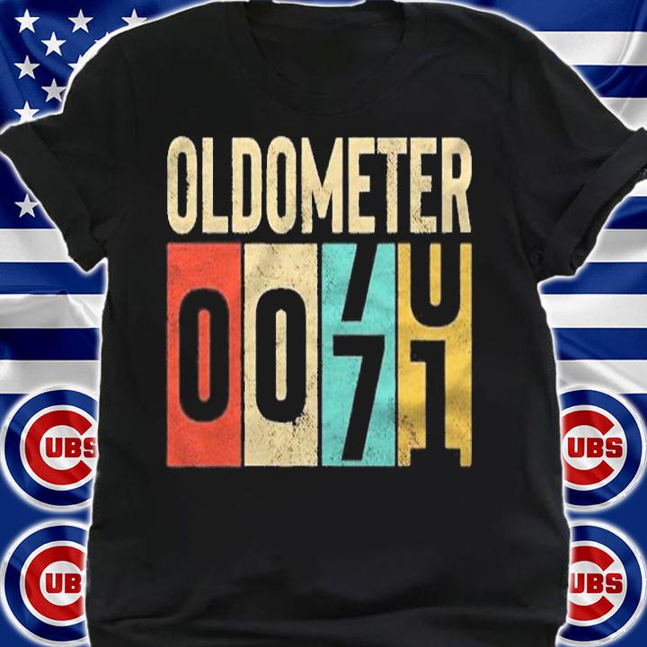 Funny 71 Years Old Oldometer Vintage 71St Birthday Odometer Shirt