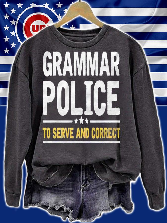 Grammar Police To Serve And Correct Funny Costume Idea Shirt sweatshirt