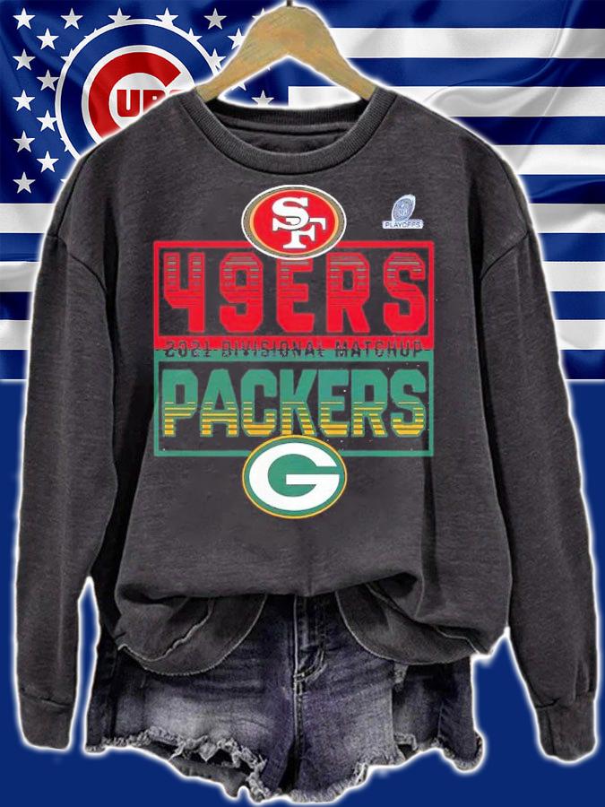 Green Bay Packers Vs. San Francisco 49ers NFL Playoffs Divisional Matchup Stacked Rivalry 2021 Shirt sweatshirt
