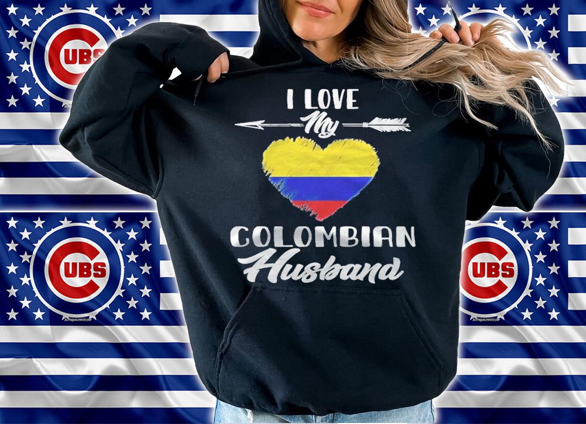 I Love My Colombian Husband Colombia Shirt hoodie