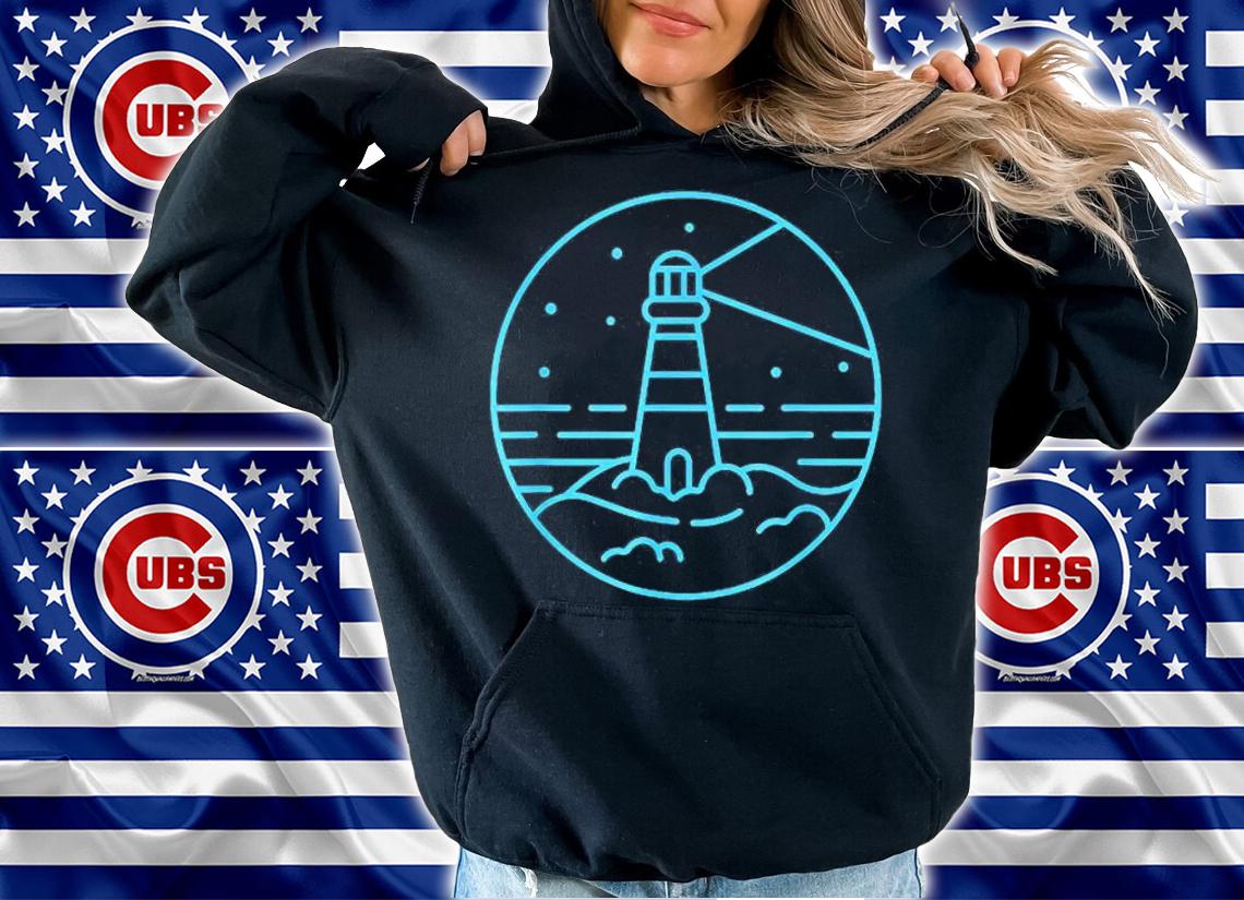 Lighthouse Minimal Art Nautical Sailing Boating Sailor Gift T-Shirt hoodie