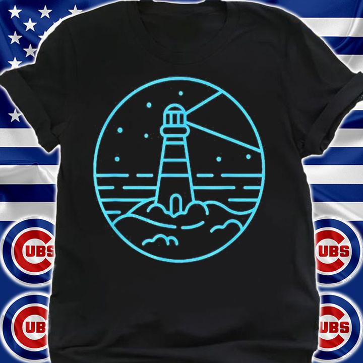 Lighthouse Minimal Art Nautical Sailing Boating Sailor Gift T-Shirt shirt