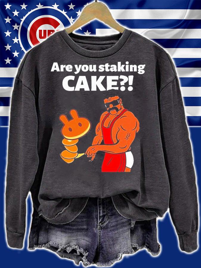 Pancakeswap Are You Staking Cake T-Shirt sweatshirt