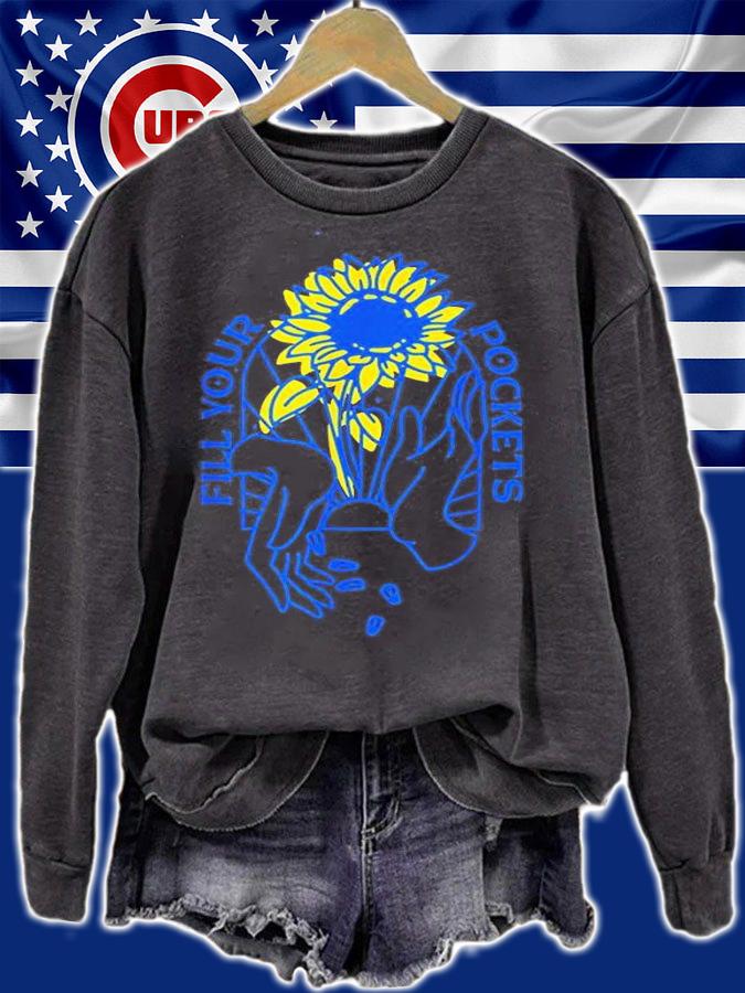 Put Sunflower Seeds in Your Pockets Ukraine Fill Your Pocket Free Ukraine T-Shirt sweatshirt