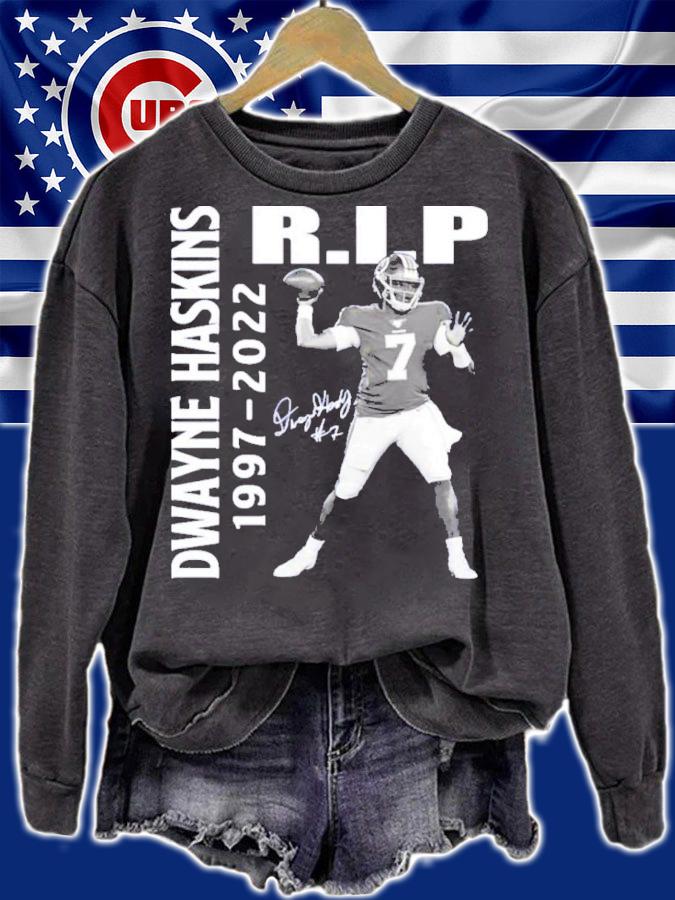 RIP Dwayne Haskins 1997-2022 Signatures Thank You For The Memories Shirt
