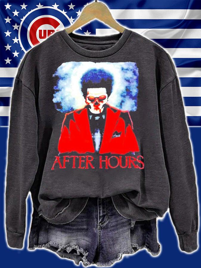 The Weeknd Skull After Hours XO And Republic Records T-Shirt sweatshirt