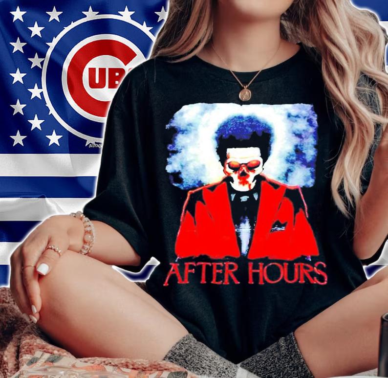 The Weeknd Skull After Hours XO And Republic Records T-Shirt woman shirt