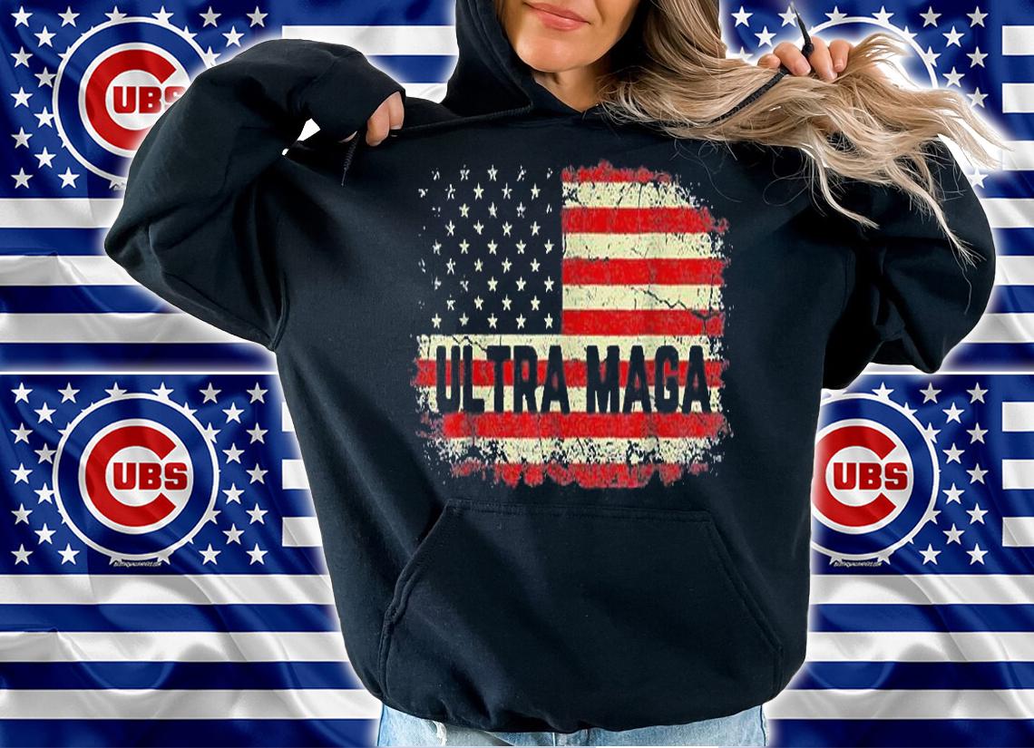 Ultra Maga America Flag Vintage T-Shirt hoodie